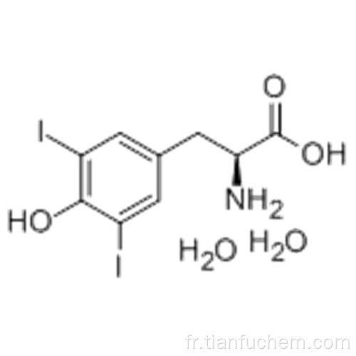 Dihydrate de 3,5-diiodo-L-tyrosine CAS 300-39-0